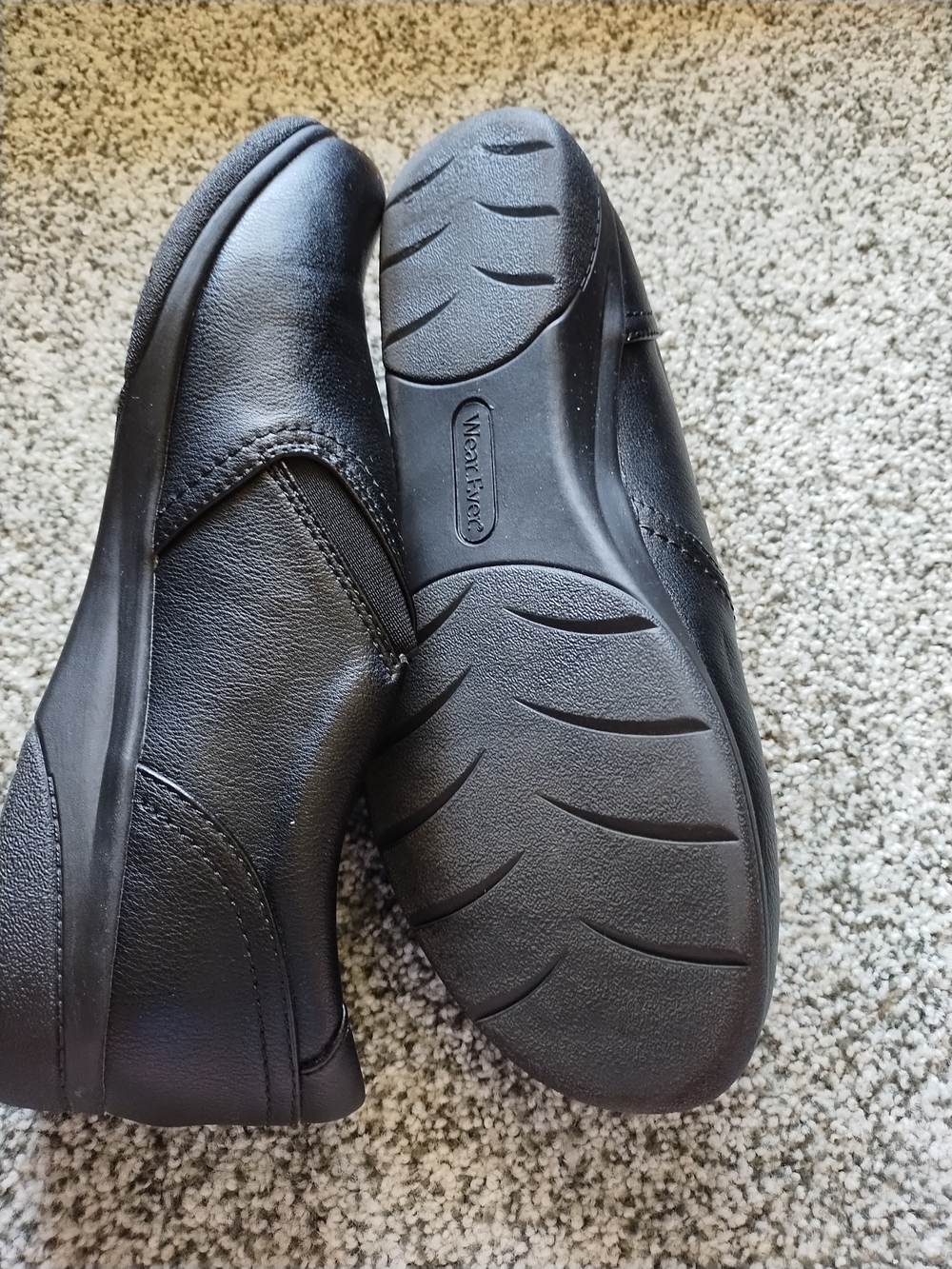 Women's Black Slip-On Comfort Loafers